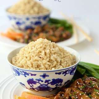Easy Orange Chicken with Brown Rice