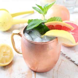 Sparkling Grapefruit Gin Mule