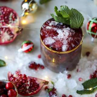 Pomegranate Cranberry Juleps