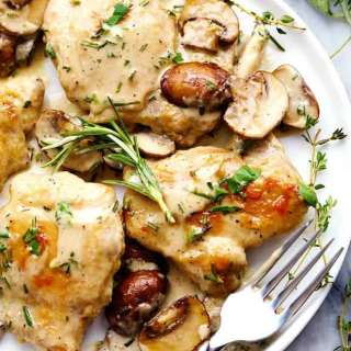 Creamy Garlic Herb Mushroom Chicken
