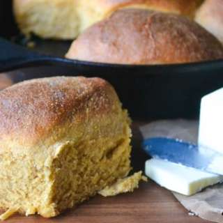 Crusty Anadama Rolls