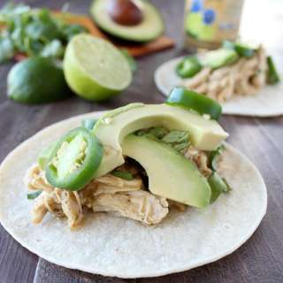 Slow Cooker Cilantro Lime Cumin Chicken Tacos