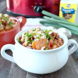 Slow Cooker Chicken & Sausage Jambalaya
