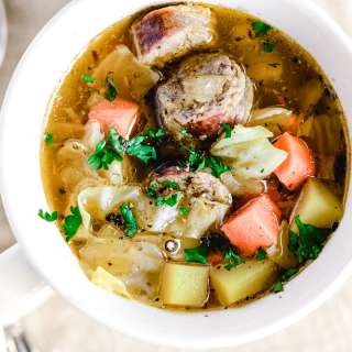 German Potato Soup with Sausage