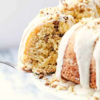 Glazed Walnut Butter Cake