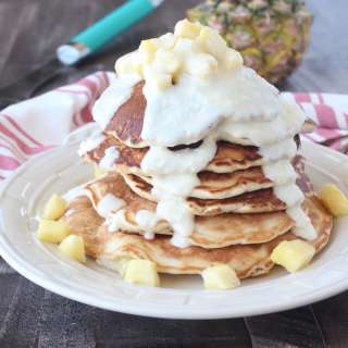 Pineapple Coconut Pancakes