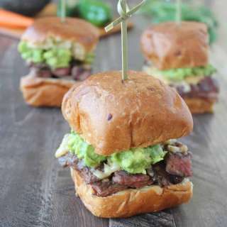 Roasted Jalapeño Honey Carne Asada Sliders