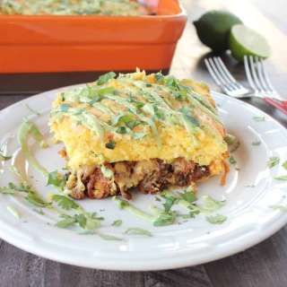 Pulled Pork Tamale Casserole