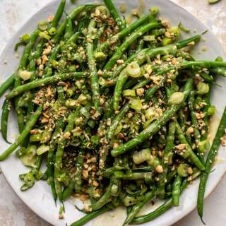 Green Bean Crunch Salad with Peanut Vinaigrette