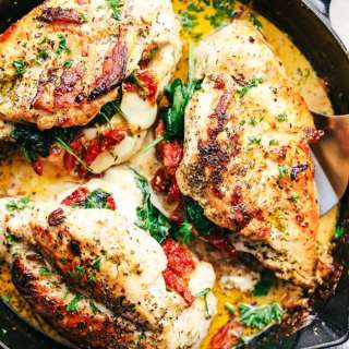 Stuffed Tuscan Garlic Chicken