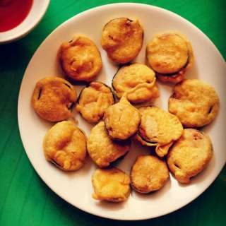 Brinjal Pakoda | Brinjal Bajji