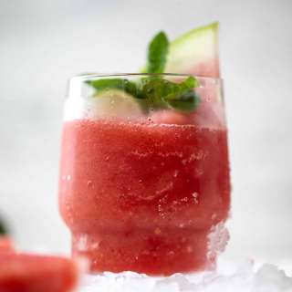 Frozen Watermelon Mojitos