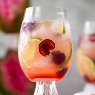Cherry Lime Gin and Tonic
