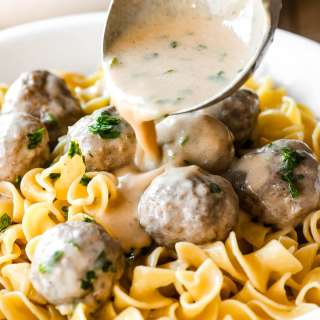 Swedish Meatball Noodle Bowls