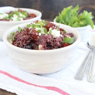 Roasted Tomato Blueberry Quinoa Salad
