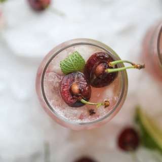 Fresh Cherry Lime Vodka Soda