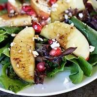 Apple Pomegranate Salad with Honey Balsamic Dressing