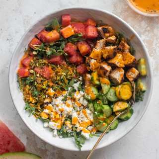Blackened Chicken Watermelon Salad