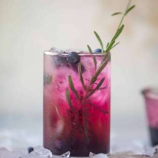 Lavender Blueberry Vodka Sodas