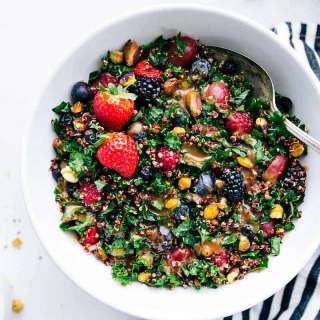 Berry Quinoa and Kale Salad