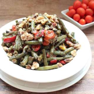 Roasted Green Bean Pesto Salad