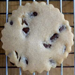 Milk Chocolate Chip Peanut Butter Shortbread Cookies