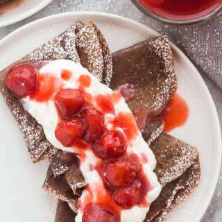 Homemade Chocolate Crepes