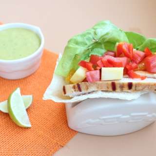 Grilled Chicken Caribbean Pita Sandwich