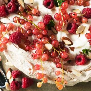 Almond Pavlova with Summer Berries
