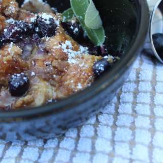 Blueberry Banana Bread Pudding