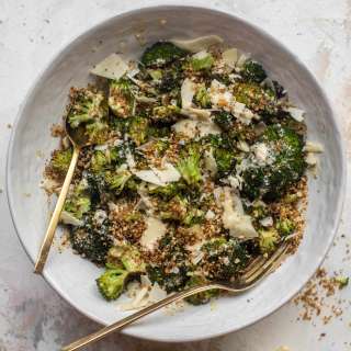 Roasted Broccoli Caesar Salad