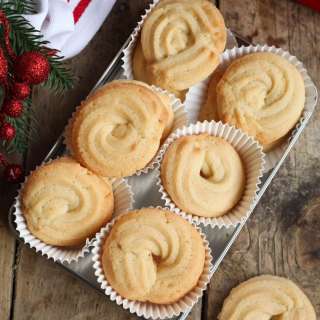 Galletas de mantequilla danesas