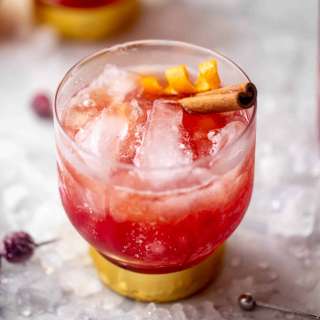 Cranberry Cinnamon Whiskey Sour