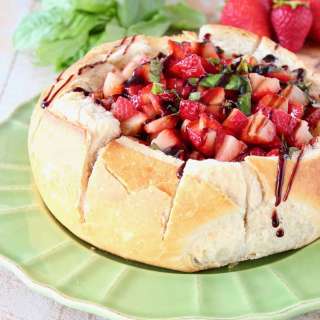 Strawberry Balsamic Baked Brie