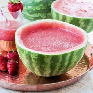 Strawberry Watermelon White Wine Slushie