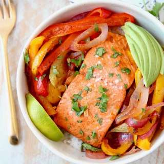 Sheet Pan Salmon Fajitas