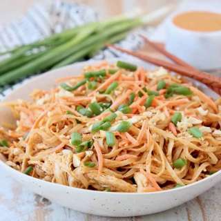 Pressure Cooker Thai Peanut Chicken Noodles