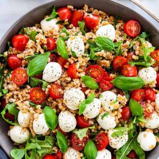 Farro Caprese Salad