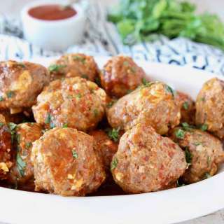 Cheesy Taco Meatballs