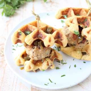 Jalapeno Bacon Waffle & Meatball Sliders