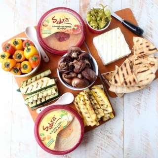 Mediterranean Grilled Vegetable & Hummus Plate