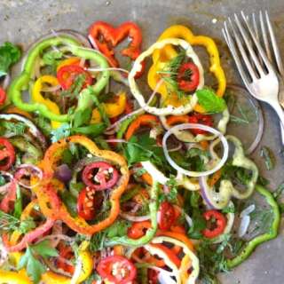 Sweet Bell Pepper & Onion Salad