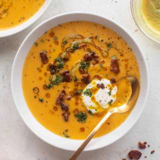 Squash Soup with Curried Brown Butter