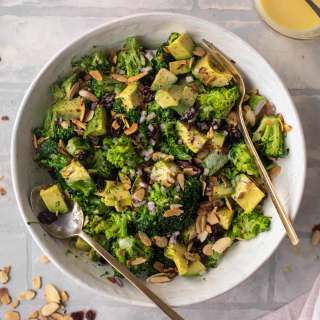 Winter Broccoli Crunch Salad with Citrus Dressing