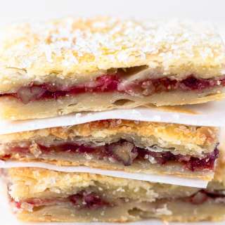 Apricot Raspberry Rugelach Bars
