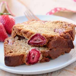 Gluten Free Strawberry Banana Bread