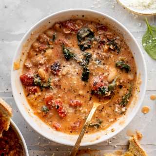 Fire Roasted Parmesan & White Bean Soup