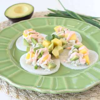 Jicama Crab Tacos