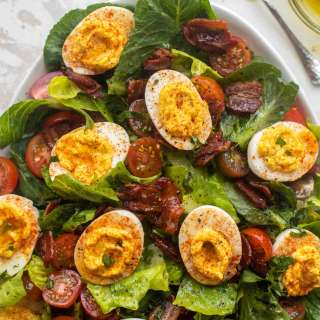 Deviled Egg, Bacon & Tomato Salad