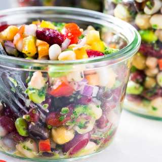 7 Bean Salad with Chimichurri